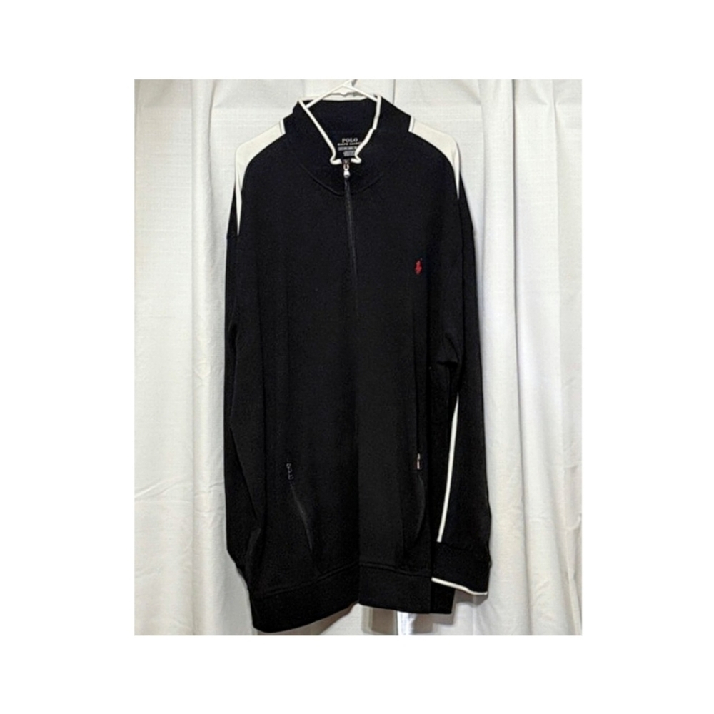Men's Polo Ralph Lauren Black Zip-Up Sweatshirt/Sweater